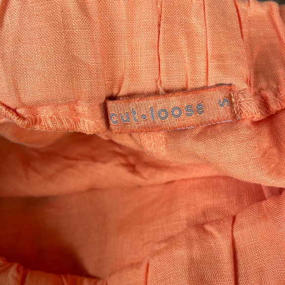 Cut Loose Hanky Linen Crop Pant | Size Small - Picture 4 of 4